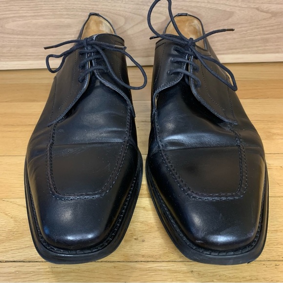 Magnanni Flex Derby Leather Shoes in Black - Size 9.5 - Picture 3 of 9